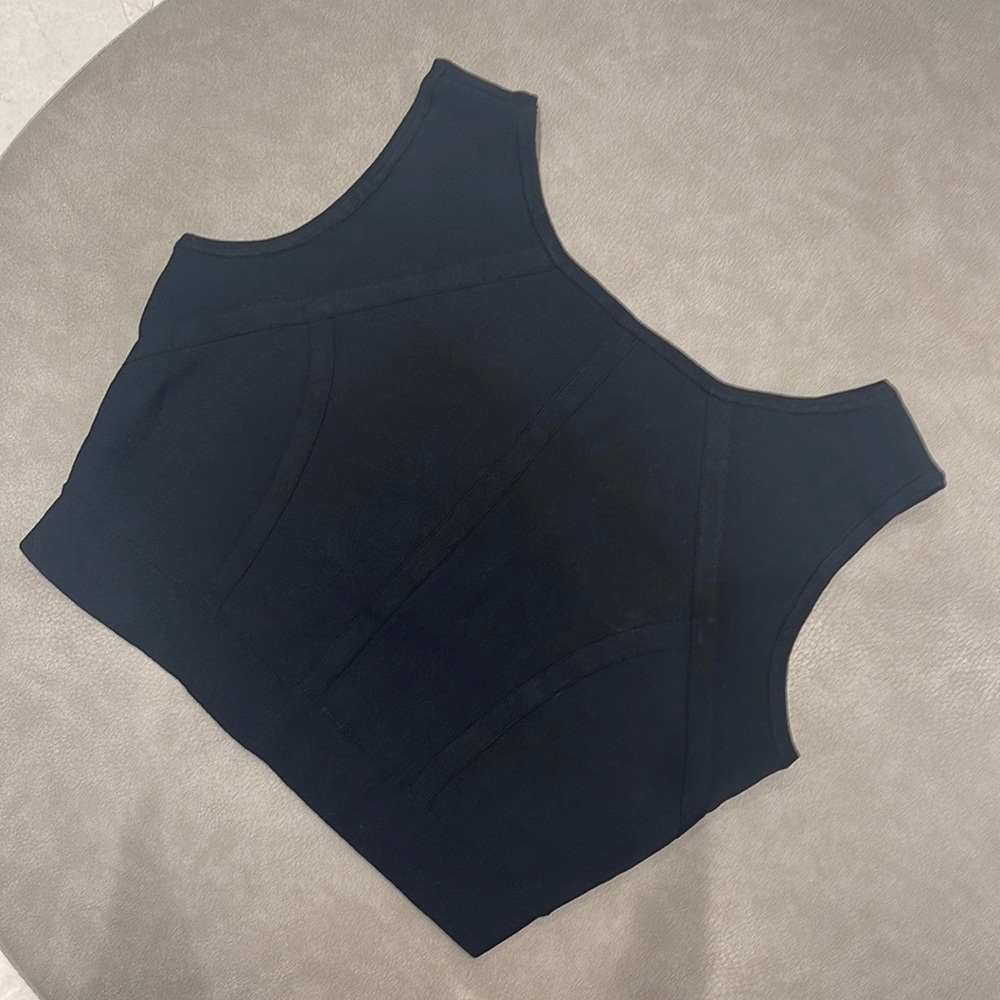 Black Crop top stretch